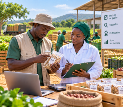 Renforcer la confiance dans les productions et faciliter leur accès à des marchés mieux structurés.